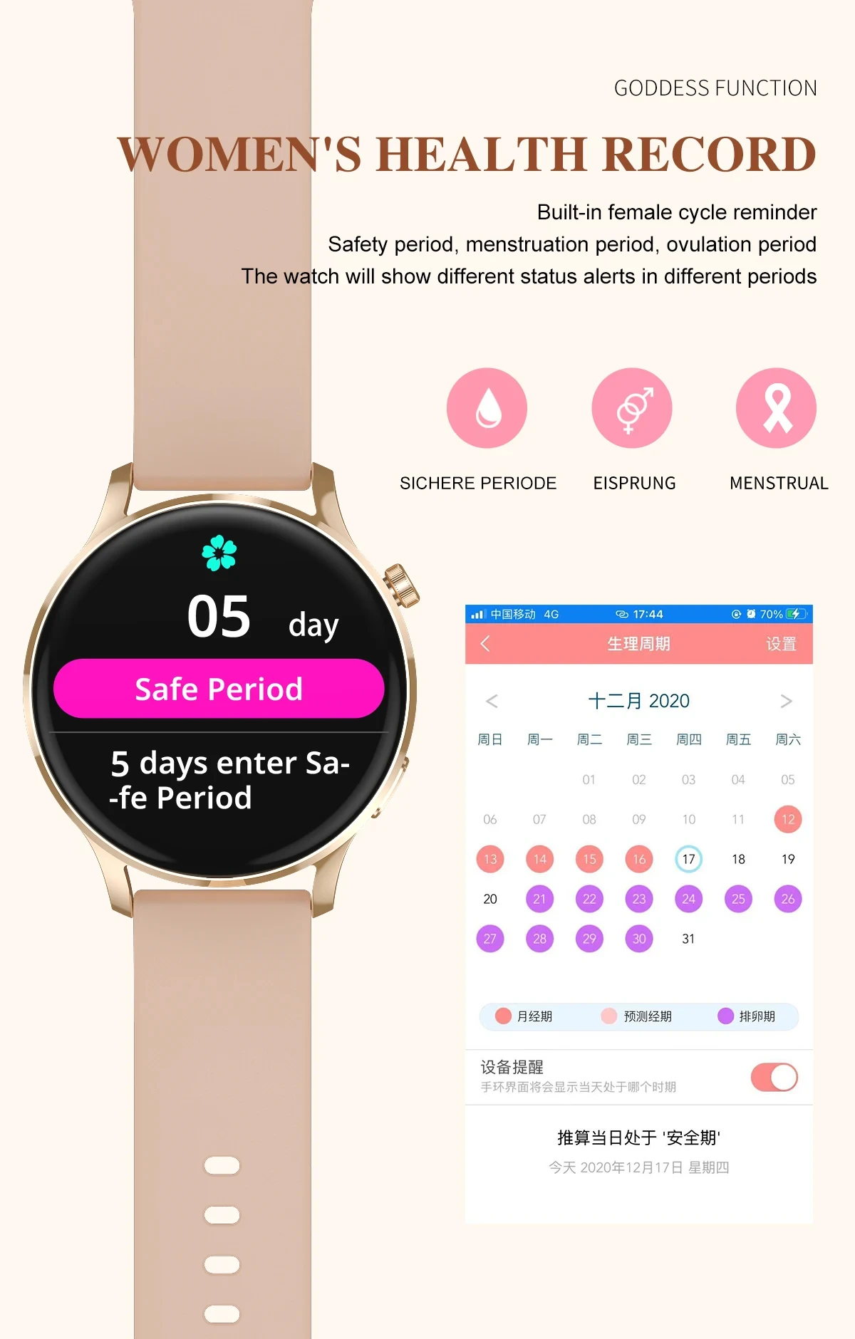 Women Smart Watch Watch3 Pro  Heart Rate Monitor Fitness Tracker Smartwatch Diamond Waterproof Lady Smart Clock Gift