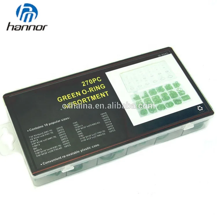 270pc Green Color A/c Hnbr Oring Assortment O Ring Kit Buy Oring