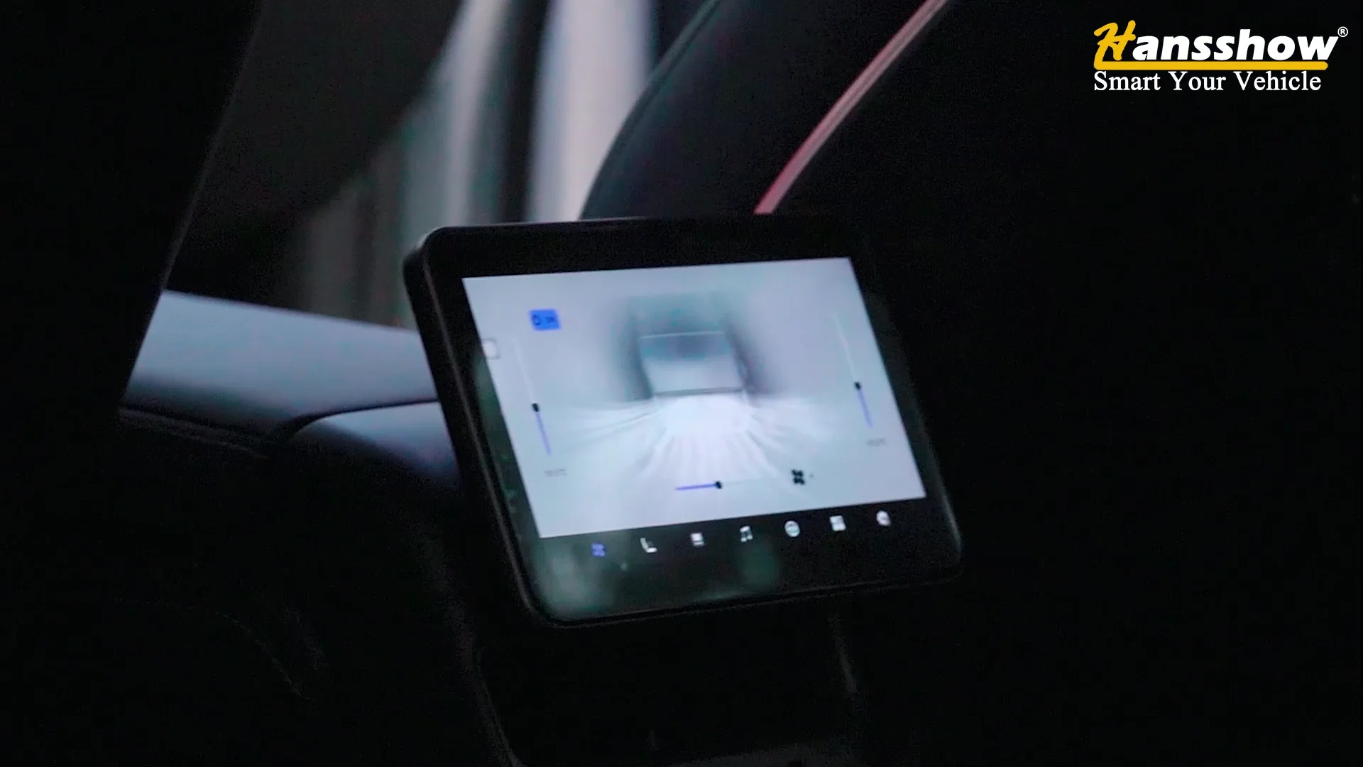 Für Tesla Modell 3/Modell Y/X/S Auto Kopfstütze Monitor Android Hinten Sitz  Unterhaltung IPS Bildschirm carPlay Multimedia Player AC Panel