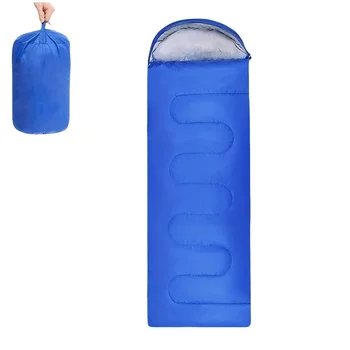 Unisex Lightweight Ultralight Mummy Style Envelope Sleeping Bag Good Quality Polyester Warm Cheap Outdoor Camping Hike Custom