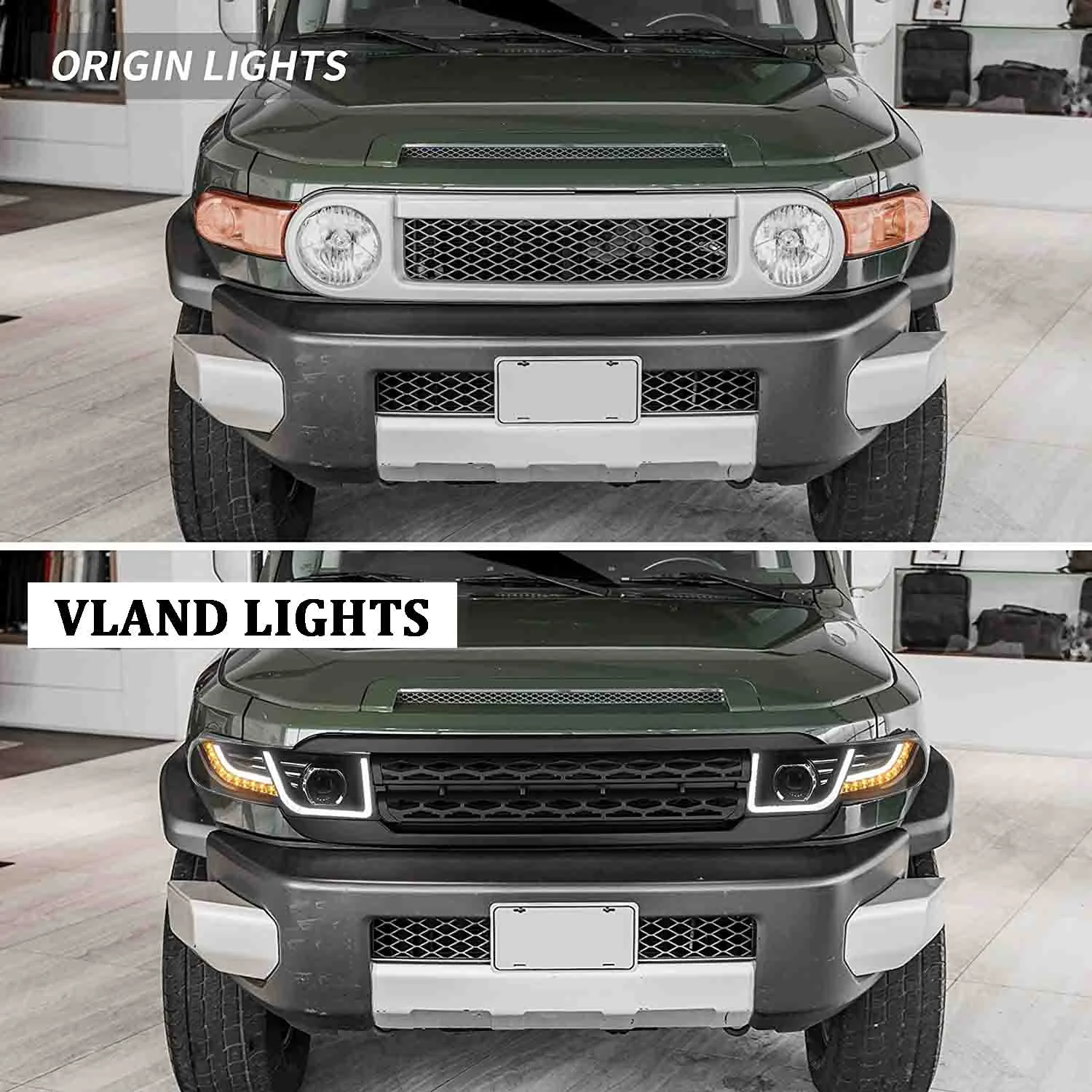 Phare LED Avant 7 Pouces Pour Toyota Land Cruiser & Royal Star – 2 Pièces, Facile à Installer, Haute Visibilité - 6