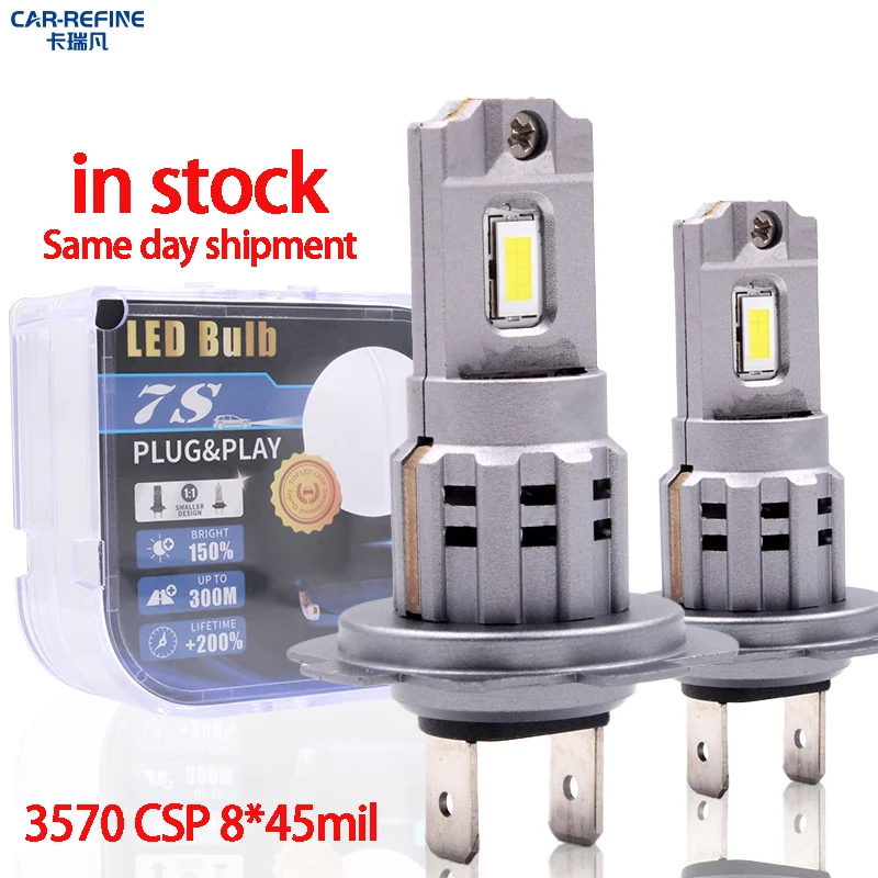 FSYLX 7SP LED Headlight H1 H4 H7 H8 H11 60W 10000LM H7 Led Headlight Fog Lamps CSP 3570 9005 9006 H11 Car Led Light H4 for Car