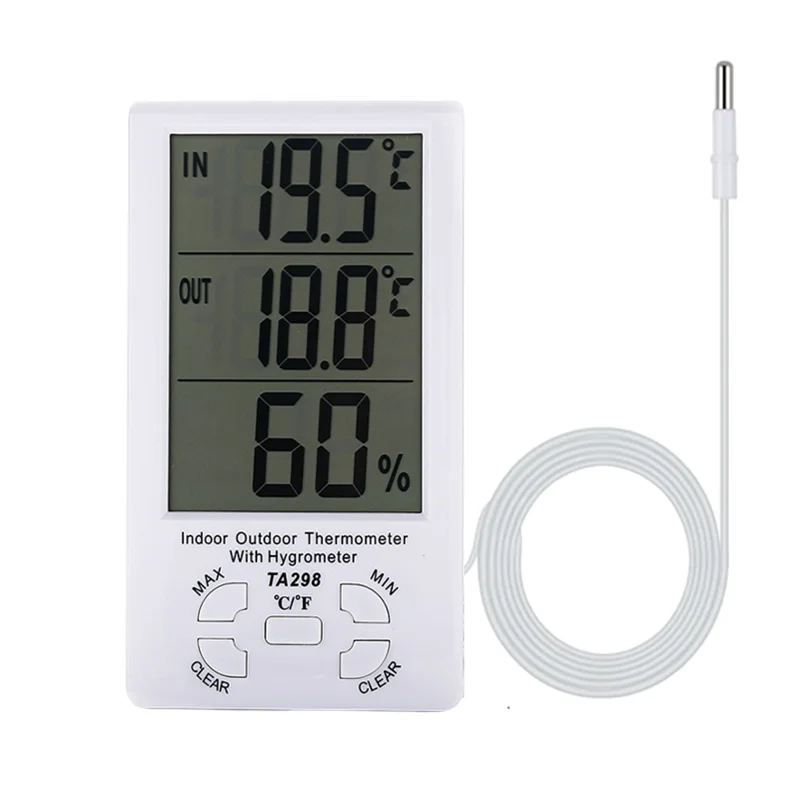 Factory New Indoor Outdoor Thermometer Hygrometer Digital Wireless  Temperature Humidity Monitor - China Indoor Outdoor Thermometer, Thermometer  Hygrometer
