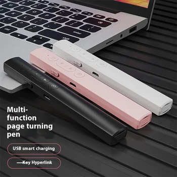 Portable 2.4G USB Rechargeable PPT Presenter with Long Battery Life Laser Pointer for Office or Classroom Use