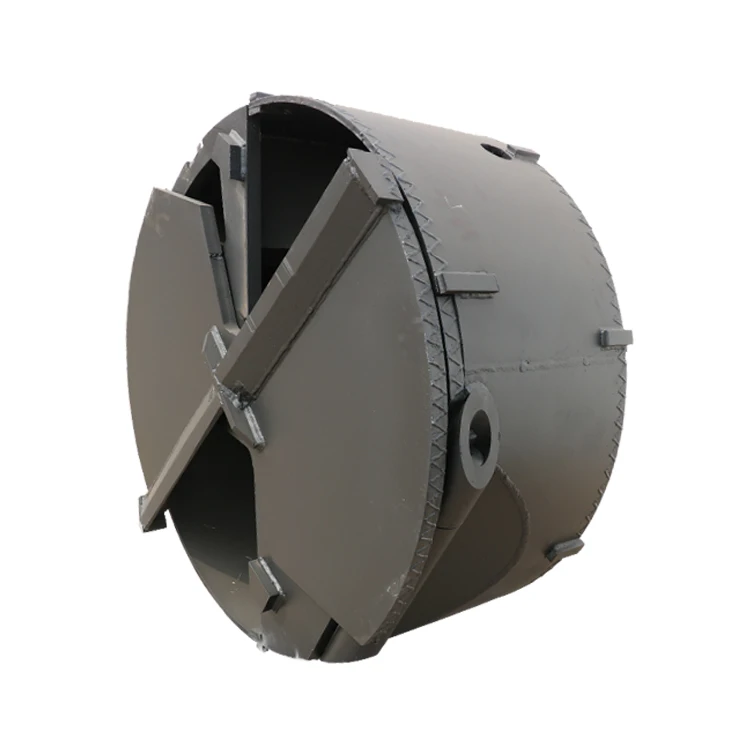 Professional Piling Tools Double Bottom Double Open Cleaning Drilling Bucket