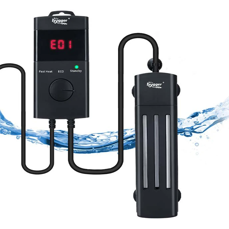 Hygger Fully Submersible Aquarium Heater With External Temperature