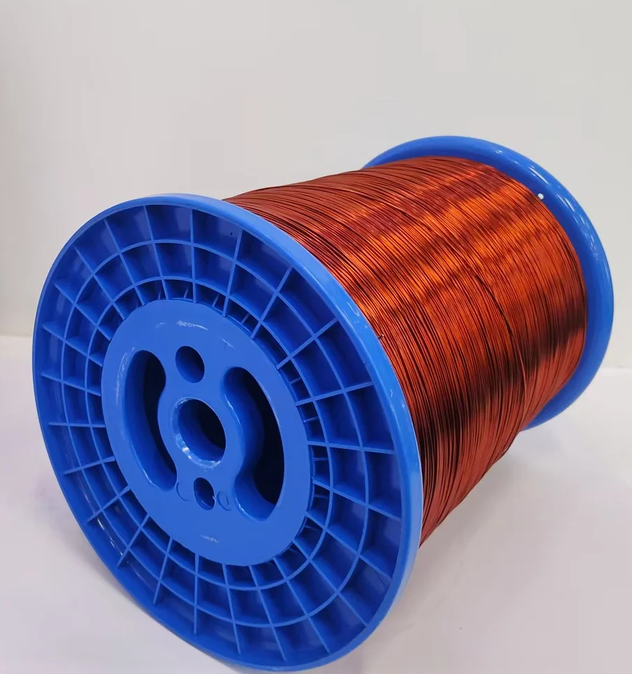 Factory Direct 0.900mm Polyester Imide Enameled Round Copper Wire Solid Conductor with Polyester Imide Insulation Direct China