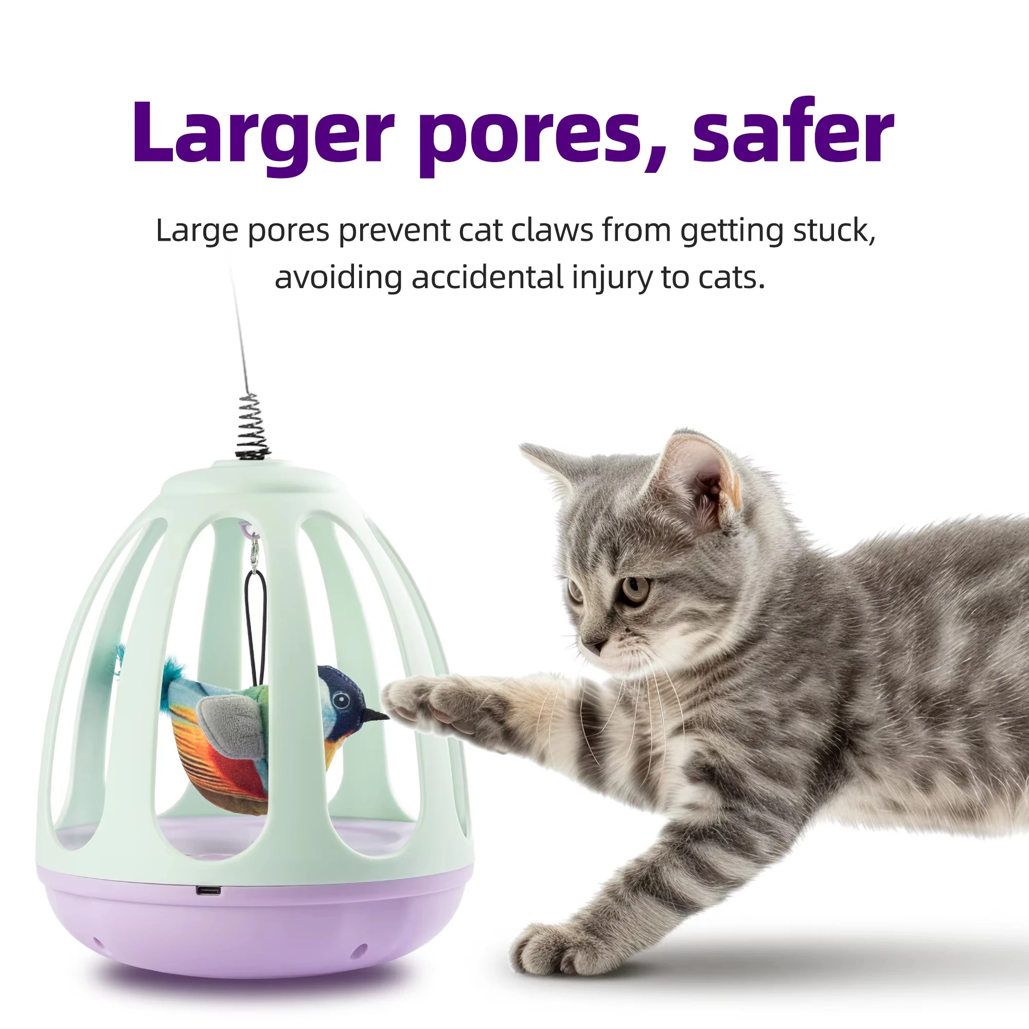New Cat Toy Tumbler Feather Tickling Stick Automatically Tickling Cat Kitten Self High Bored Baby Cat Supplies details