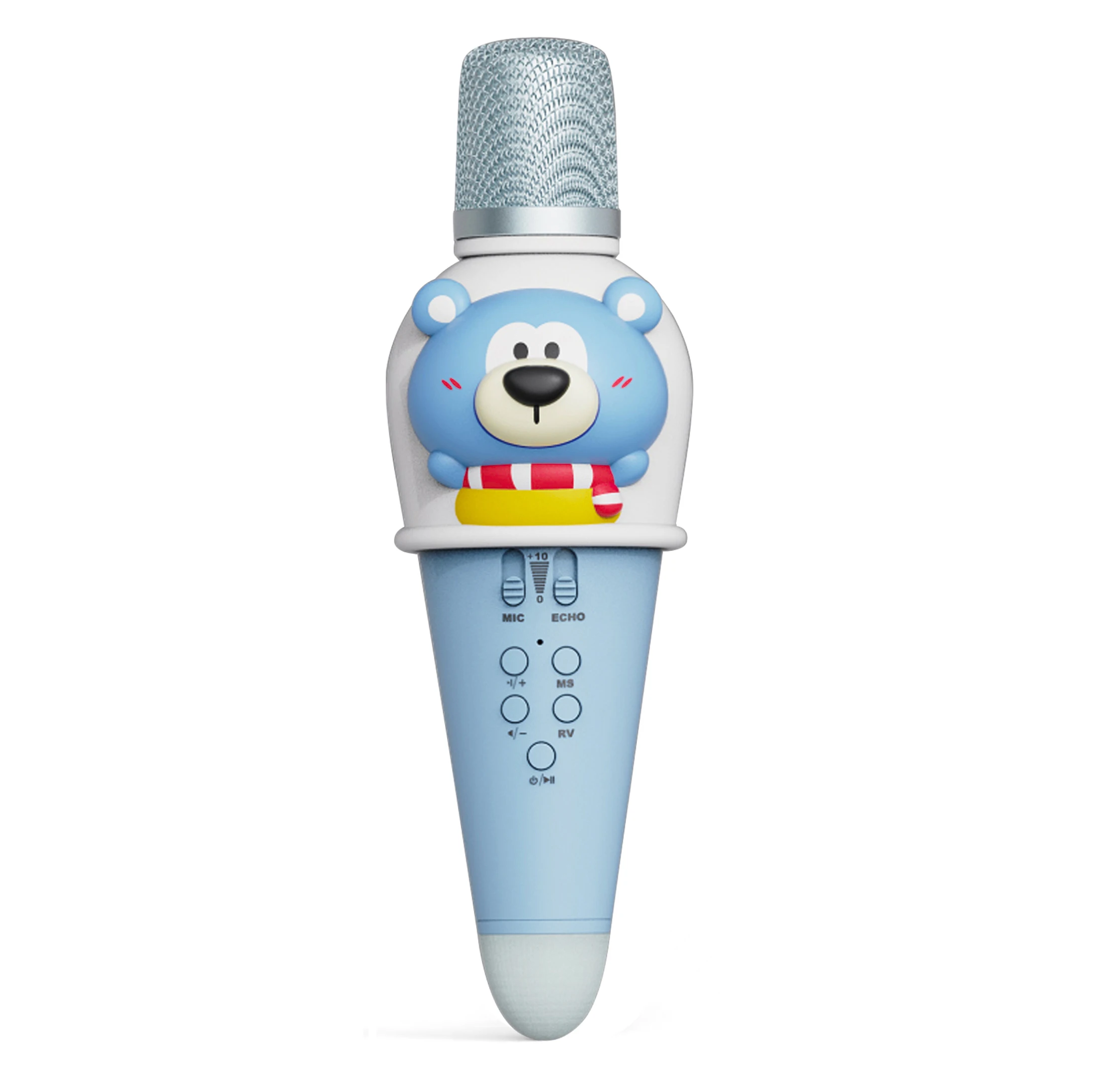 Factory wholesale KTV Handheld Cute Cartoon Led Children BT Mic Kids  Wireless Karaoke Microphone With Speaker for Singing