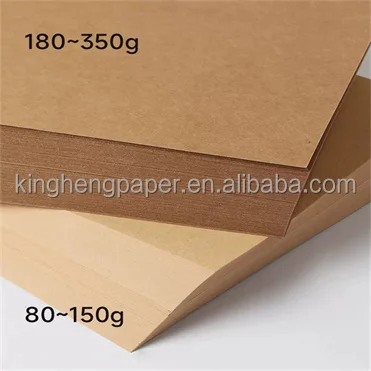 Brown & Golden Colour Test Liner Kraft Paper for Gift Wrapping