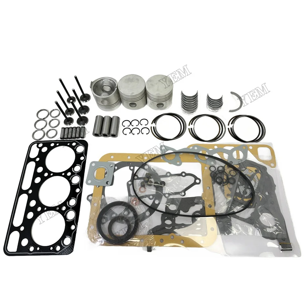 D1402 Engine Overhaul Rebuild Kit For Kubota D1402 Engine L2550DT L2550 For Bobcat 643 Skid Steer Loader Piston Height 80mm
