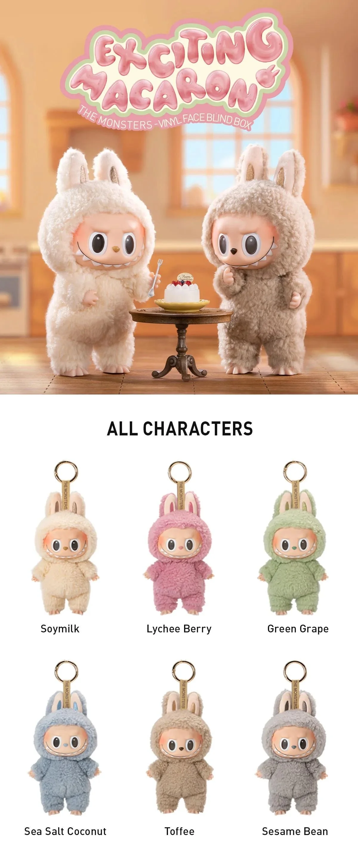 Labubu New V3 3.0 the Monsters Big Into Energy Love Happiness Loyalty Serenity Hope Luck Secret ID Plush Toy