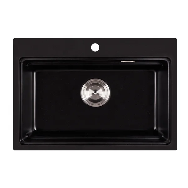 EJOY High Quality NET725 Quartz Composite Sink OEM Quartz Stone Kitchen Sink