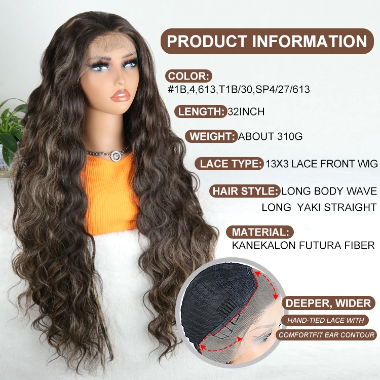 Julianna Hair Body Wave Wigs Wholesale Premium Kanekalon Futura Fiber