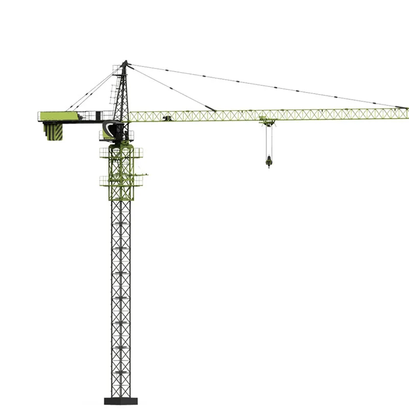 Zoomlion 6 Ton Small Hoist Wheel Track Tower Crane TC6012 with Low Fuel Consumption Cheap Price