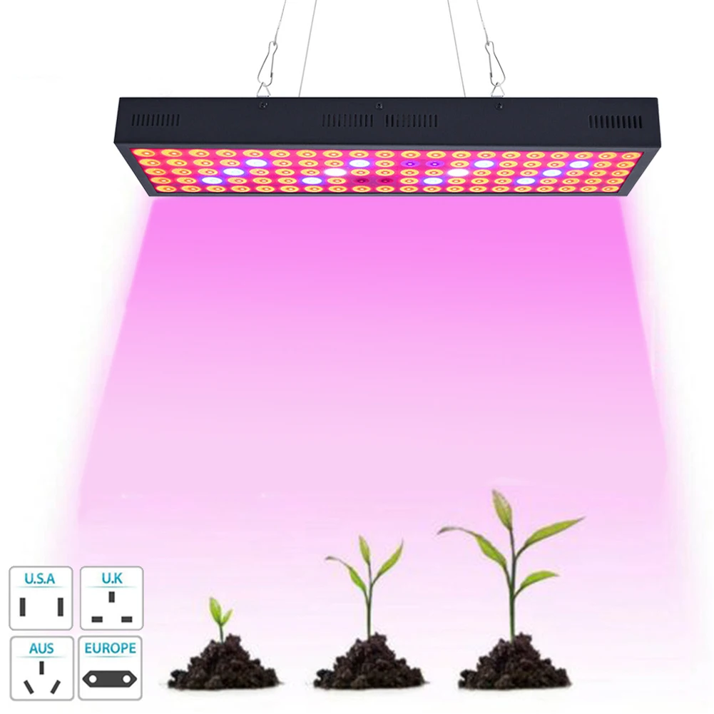 Светодиодная промышленная лампа полного спектра 1000 Вт с подвесными 100 светодиодами выше PPF 29 umol