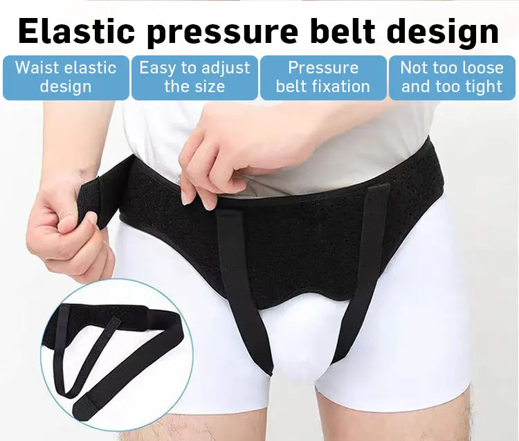 Custom Groin Truss Detachable Pressure Pad Umbilical Support Hernia