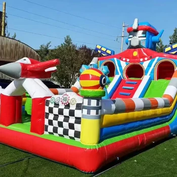 Children's inflatable castle colorful circus cartoon inflatable bouncing castle