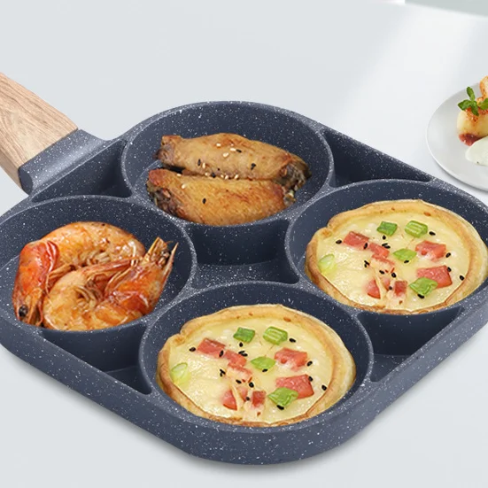 New Style Four cup Fried Egg Pan Medical Stone Non - Temu