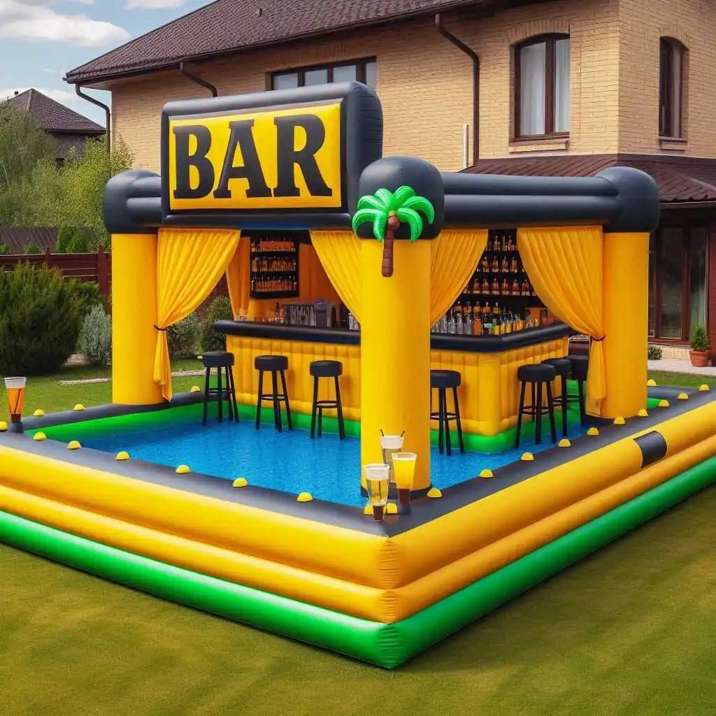 Customized Outdoor Swimming Pool Inflatable Water Bar Tent
