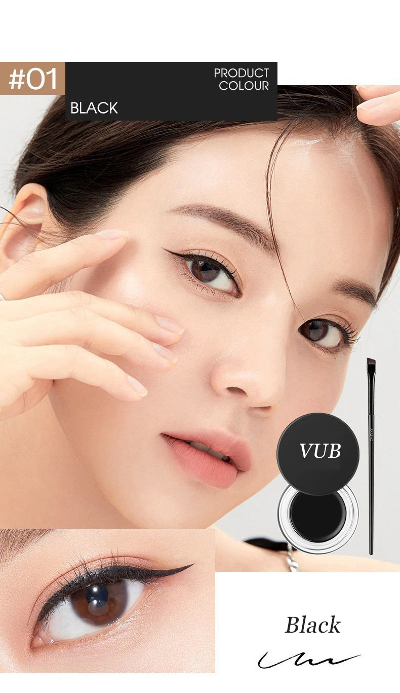 热销防水眼线胶 OEM 眼线笔 24 小时持久彩色黑色眼线膏 OEM/ODM