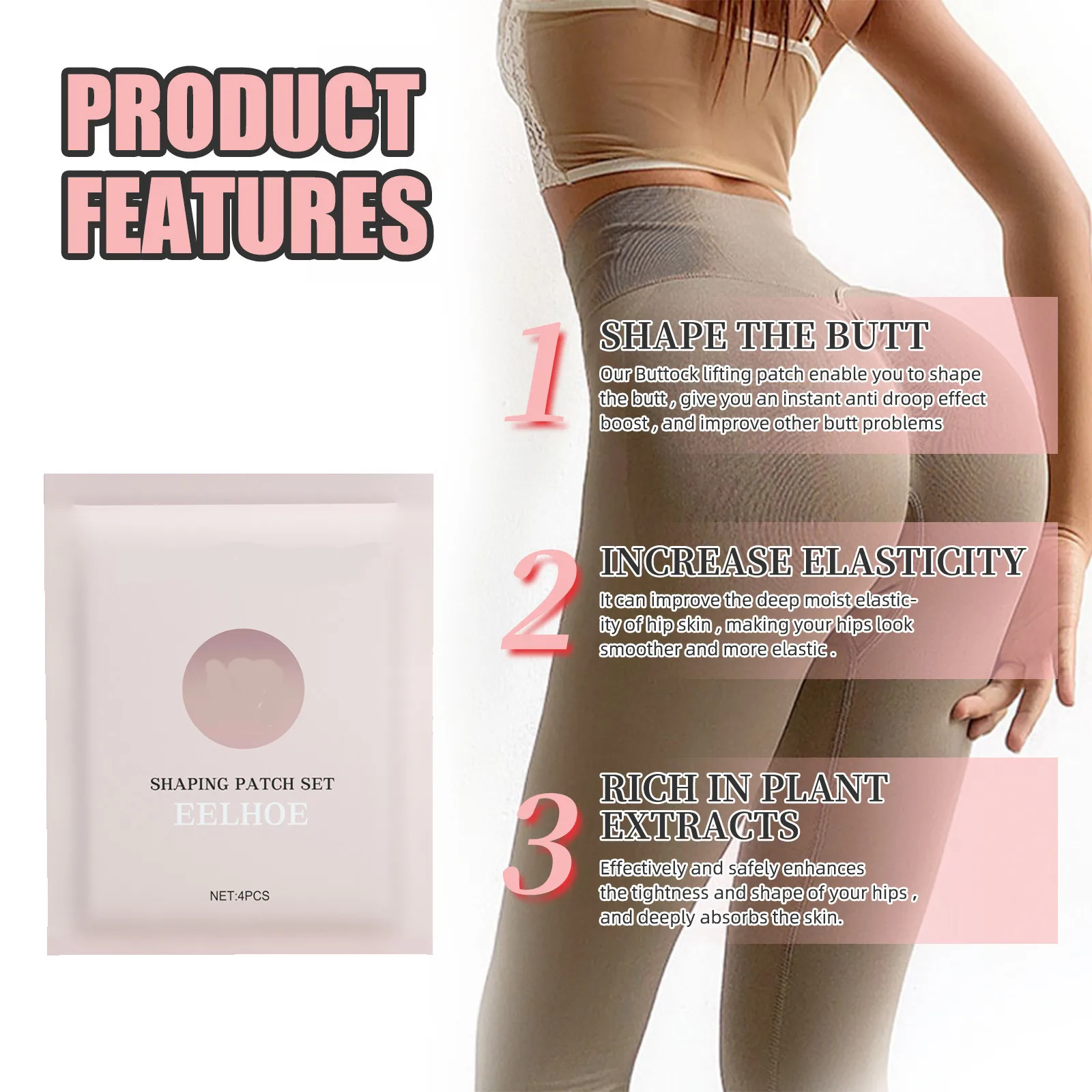 EELHOE Butt-Lift Shaping Patch for Women Hip Butt Enhancement