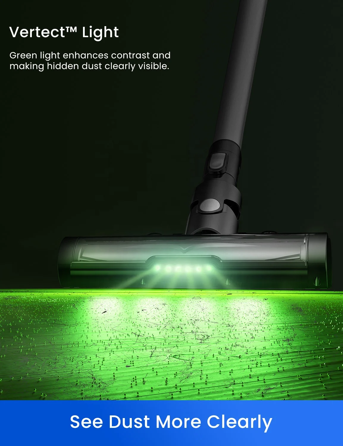 Proscenic P12 Cordless Vacuum Cleaner,Stick Vacuum With Antitangle