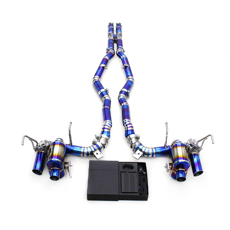 Titanium Catback Exhaust For Ferrari F12 Berlinetta 6.3L V12 2013+ Sport Valved Exhaust Pipe