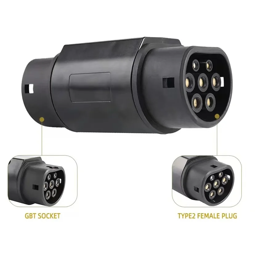 High Quality Gbt to Type2 Iec 62196 Gb/t to Type 2 Ev Adapter 32a 7.4kw ...