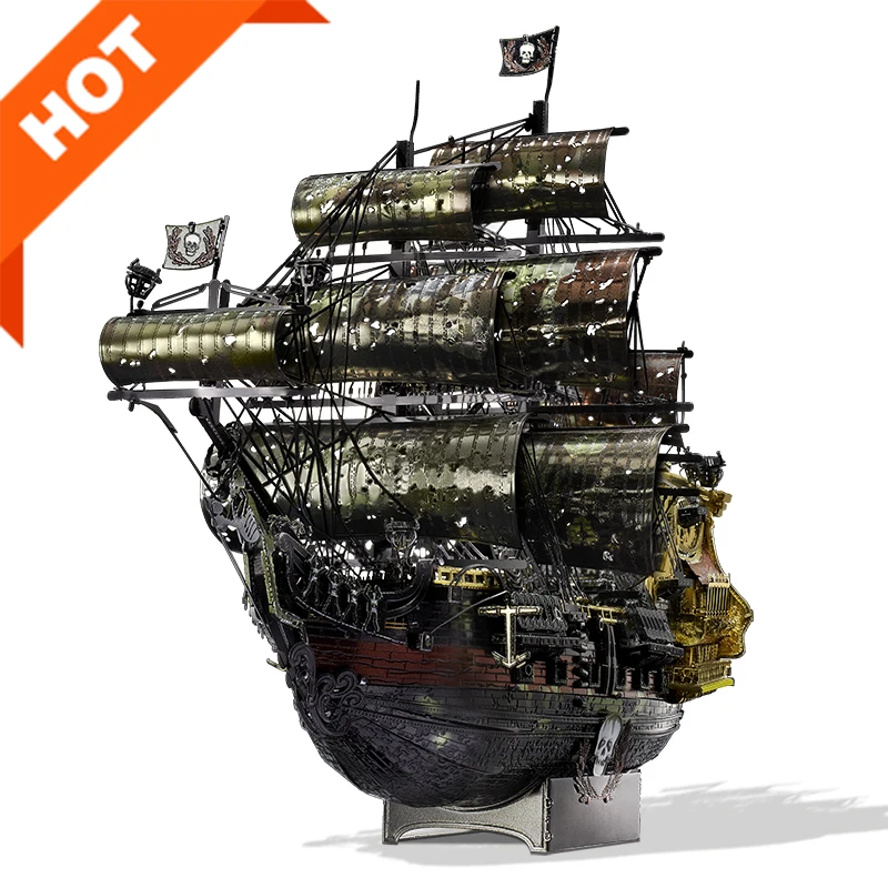 Piececoolクイーンアンの復讐ブラックパール海賊船手作りDIY