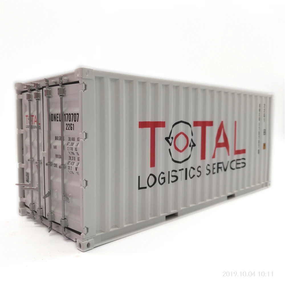 【A】30cm 1:20 Total logistics shipping container model Custom container model O.A.S ship model