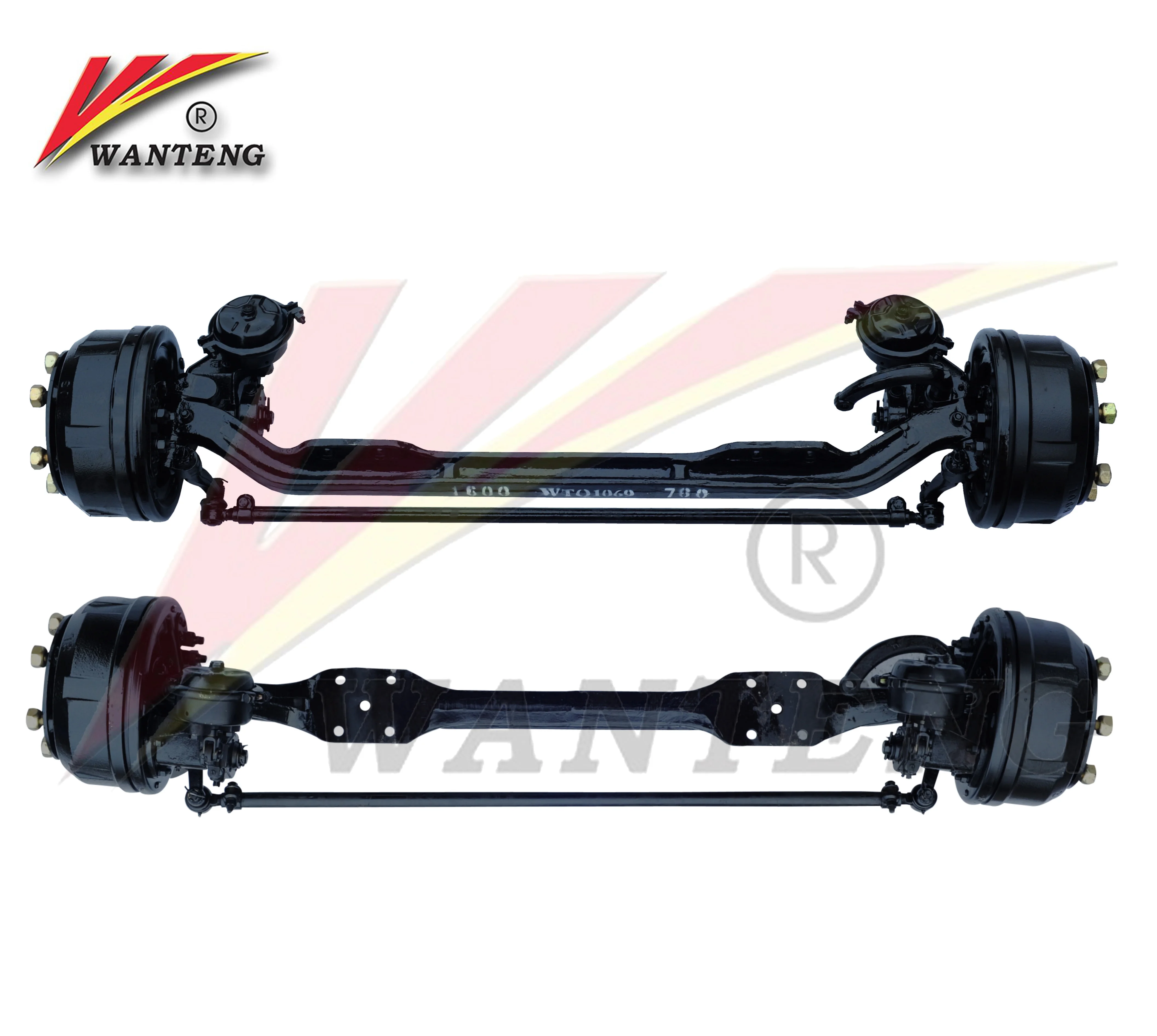 Made in China Factory Direct Supply Light Duty Trailer Axles Truck Front Steering Axle