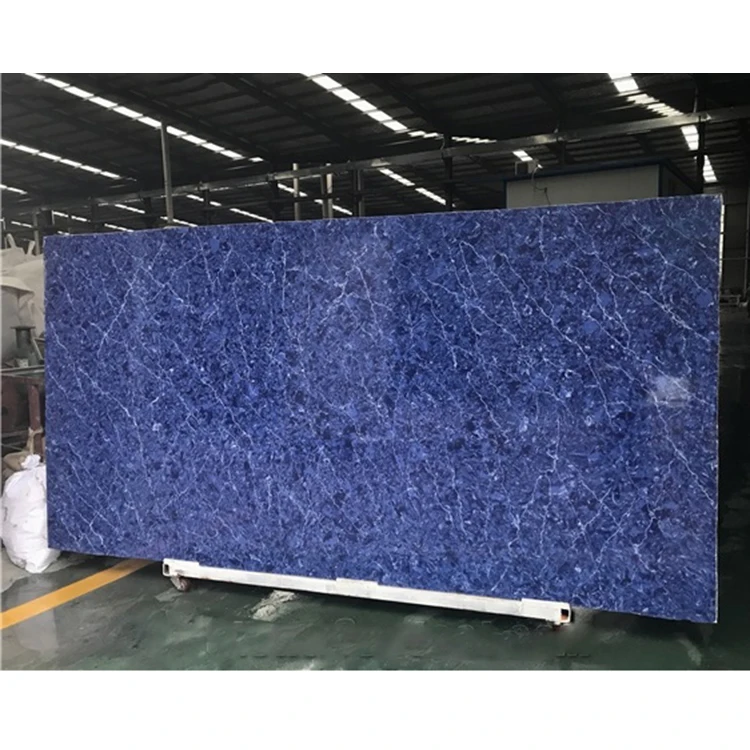 SHS Factory Artificial Blue Sparkle Quartz Stone Countertop with Top Quality