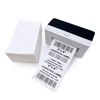 Factory  Blank Shipping Label Roll  4 x 6 Inch Direct Barcode A6 Printer Thermal Sticker Paper 100x150mm Waybill Sticker