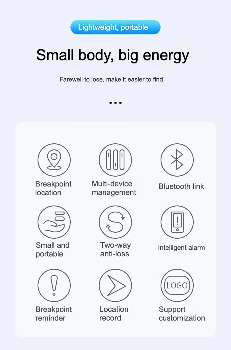 Ifindu Original Air Tag Smart Pet Mini Gps Tracker Locator Dropshipping