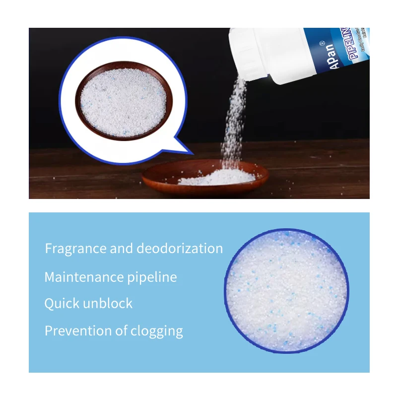 500g Drain Pipe Cleaner Kitchen Toilet Sink Drain Cleaner Powder Pipe Dredge Agent