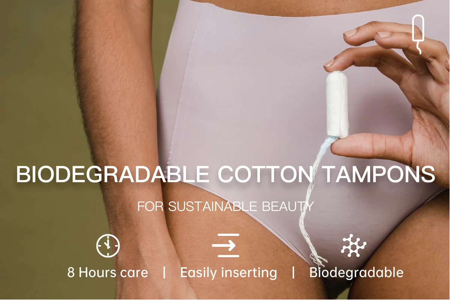 Oem Odm Private Label Organic Tampons With Cotton Menstrual Light
