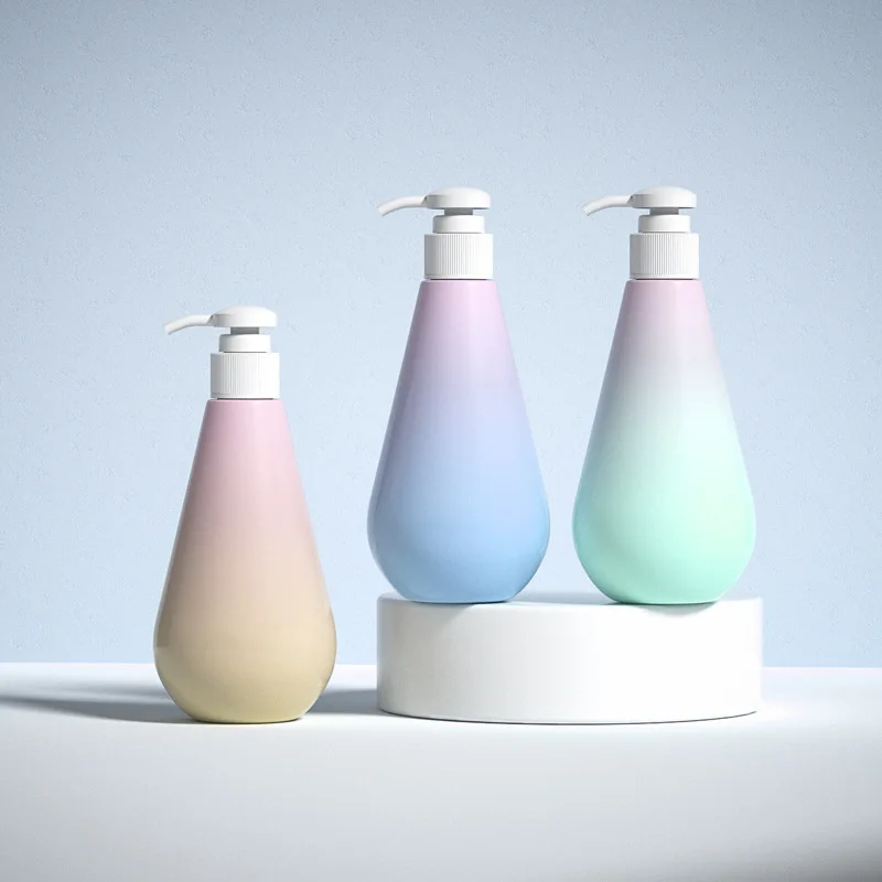 300ml Custom Empty Luxury Blue Pet Shampoo Bottle Plastic Plastic