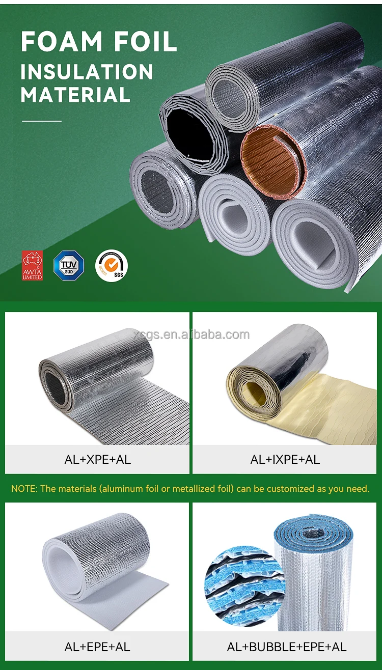 High Reflective Silver Foam Insulation for Air Conditioners
