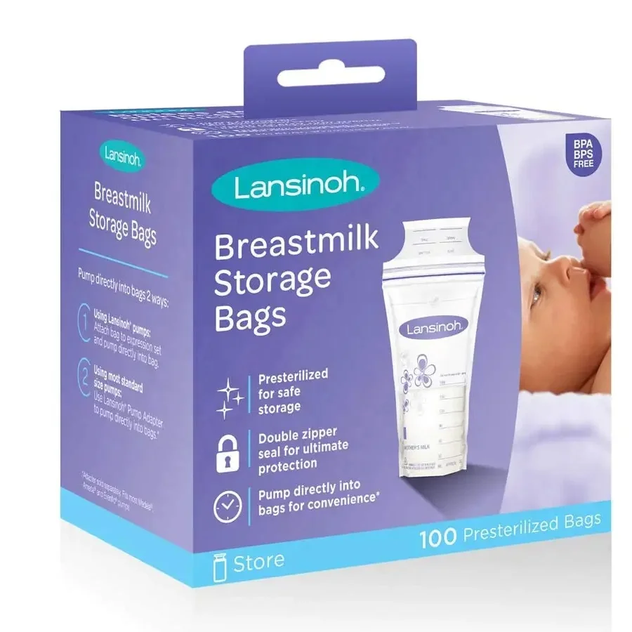Presterilized Hygienically Doubledsealed Breastmilk Storage Bags Bpa