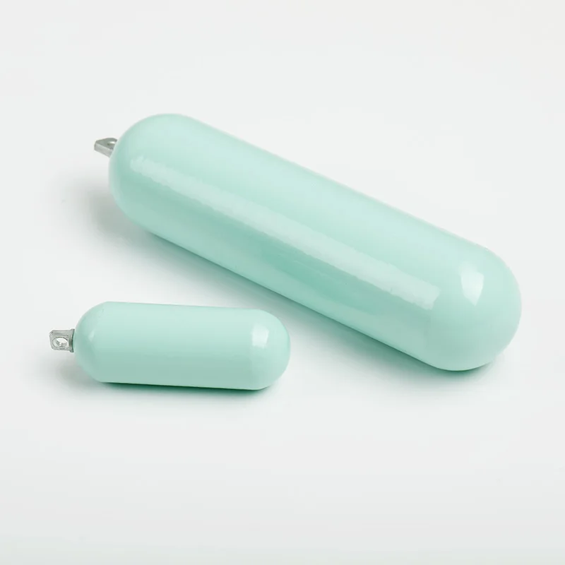 80g~4000g Lead Free ECO Friendly Sinker High Density Cylinder Steel Alloy Coated Drop Weights for Deep Sea Fishing
