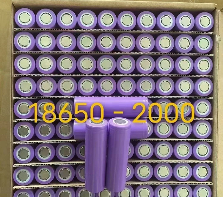 Logo Custom 18650 Rechargeable Lithium Battery 2000mah Battery For ...