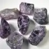 Purple fluorite rough stone