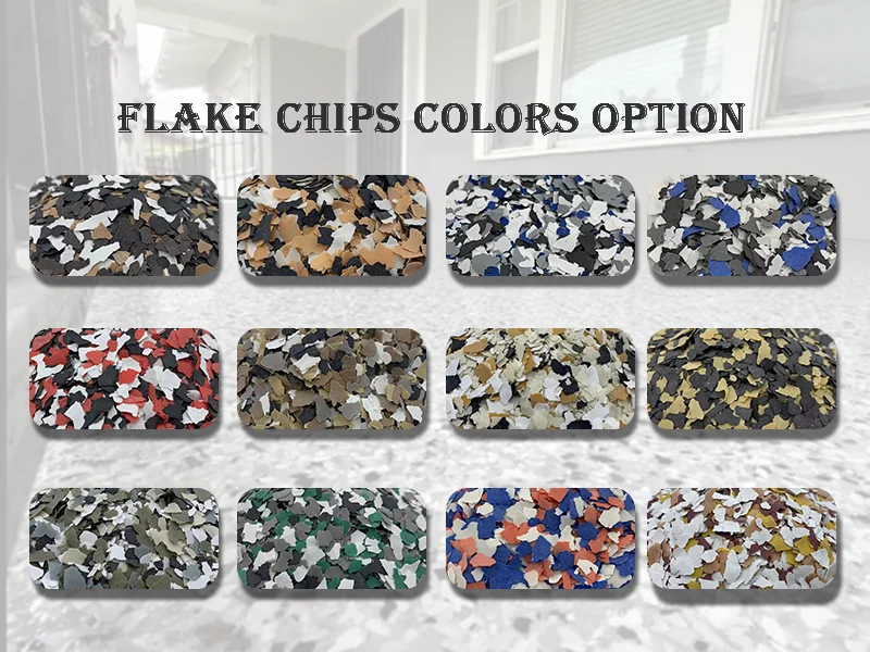 Epoxy Floor Flakes Chips Floor Garage Alfresco Decorative Color Chips ...