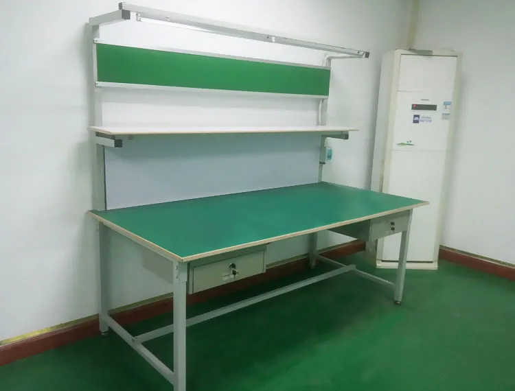 Customizable Size ESD Workbench with Steel and Aluminum Construction and 60KG Weight for Factory and Laboratory Use