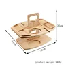 Natural wood wine rack