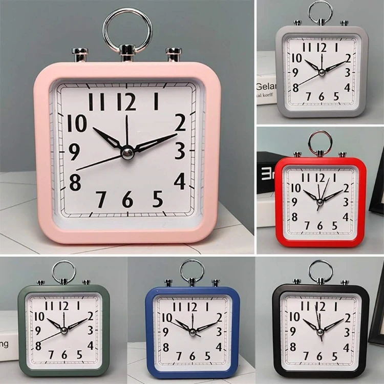 thumbnail interactive-video image 1 of Square Digital Alarm Clock - Small Pointed Display For Kids, Students & Travel 1 of 11