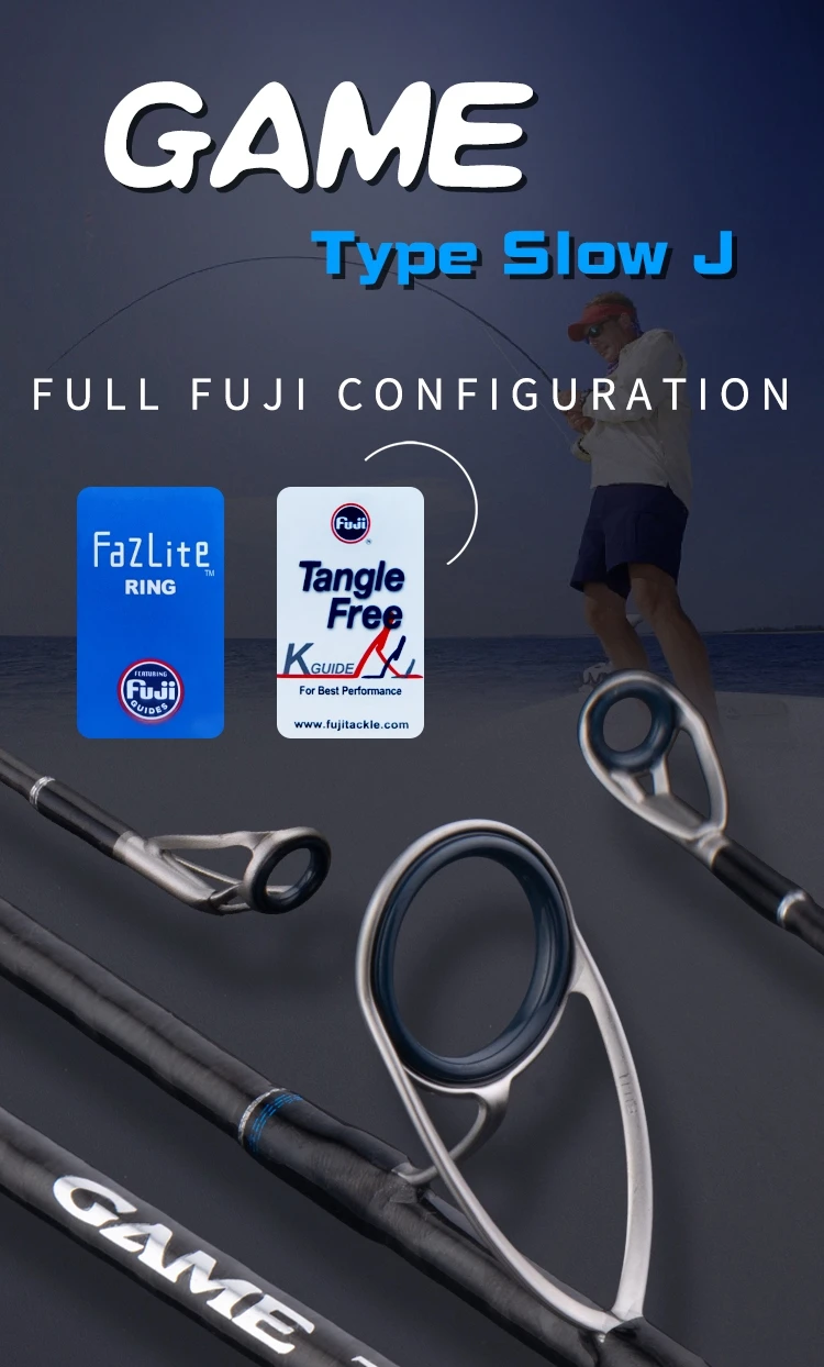 Lurekiller Game Type Slow Jigging Rod 6'6' 1.98m 18 Kg Spinning/casting