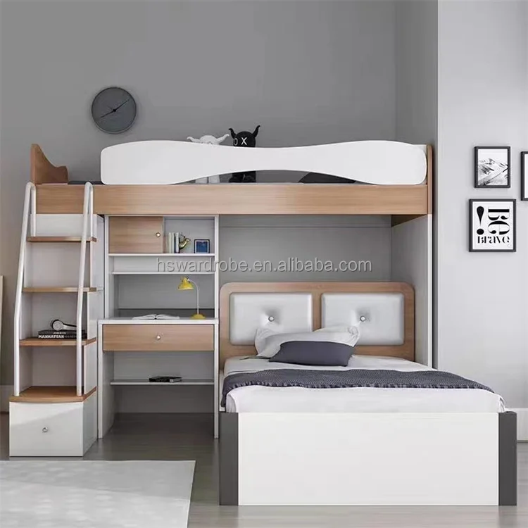 Directly Factory Make Easy Assemble Children Wooden Bunk Bed Kids