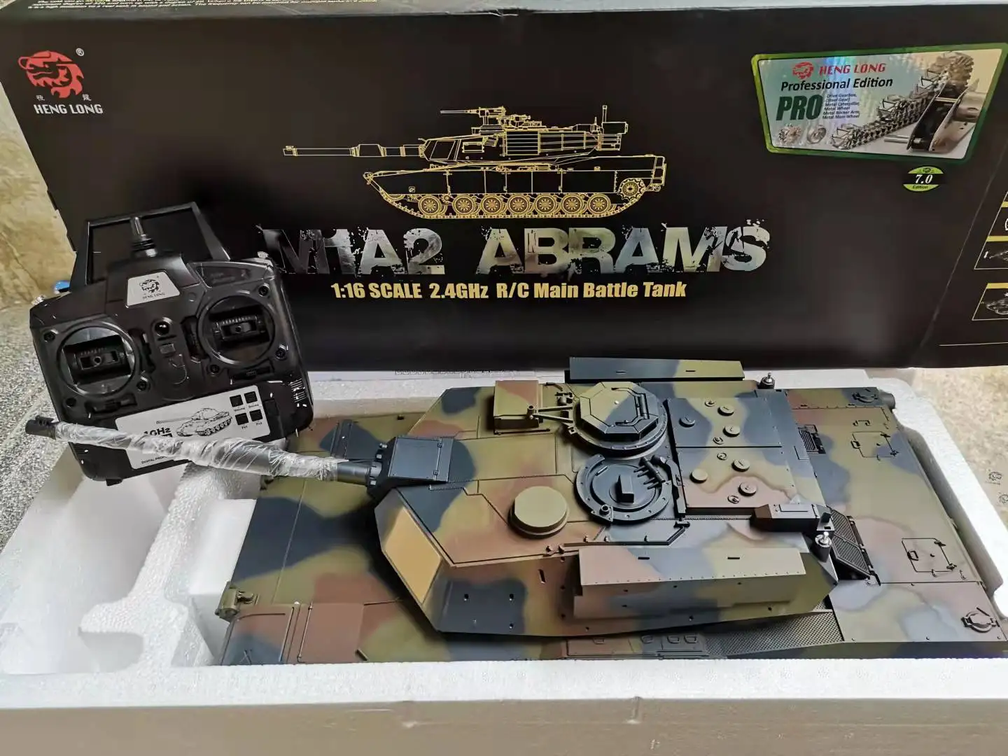 1:16 U.S.A M1A2 Abrams RC Tank - PRO VERSION 3918-PRO – RC-PRO